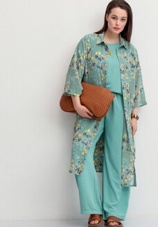 Брюки палаццо на резинке с карманами