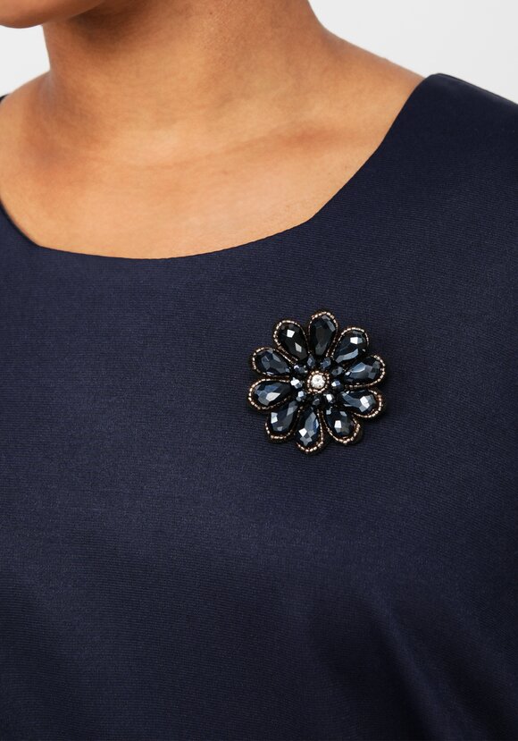 Платье из комбинированной ткани Амелия шир.  580, рис. 5