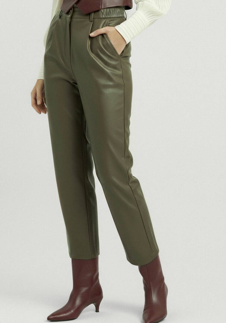 Брюки трикотажные с напылением под кожу шир.  750, рис. 10