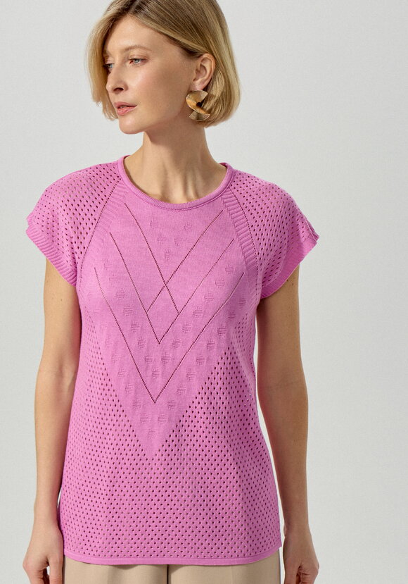 Футболка ажурная с графичным рисунком шир.  580, рис. 11