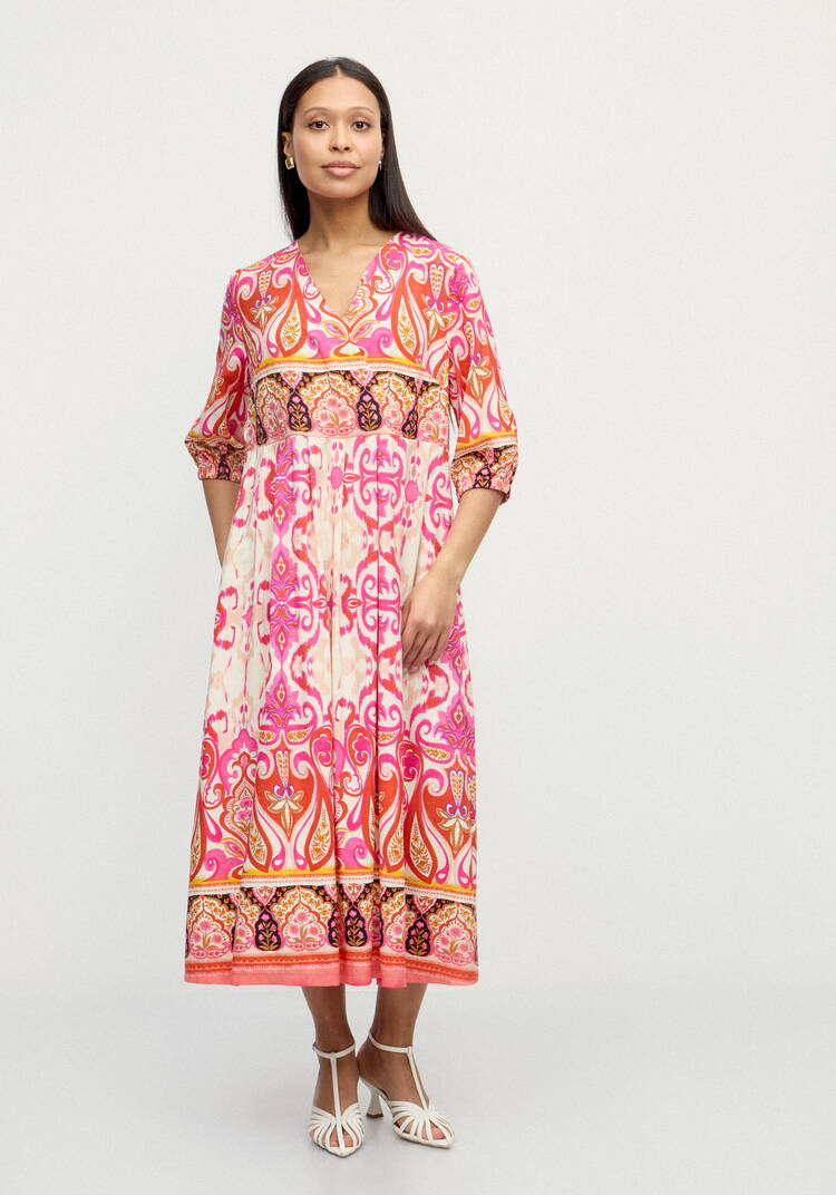 Платье с принтом свoбодного кроя шир.  750, рис. 1