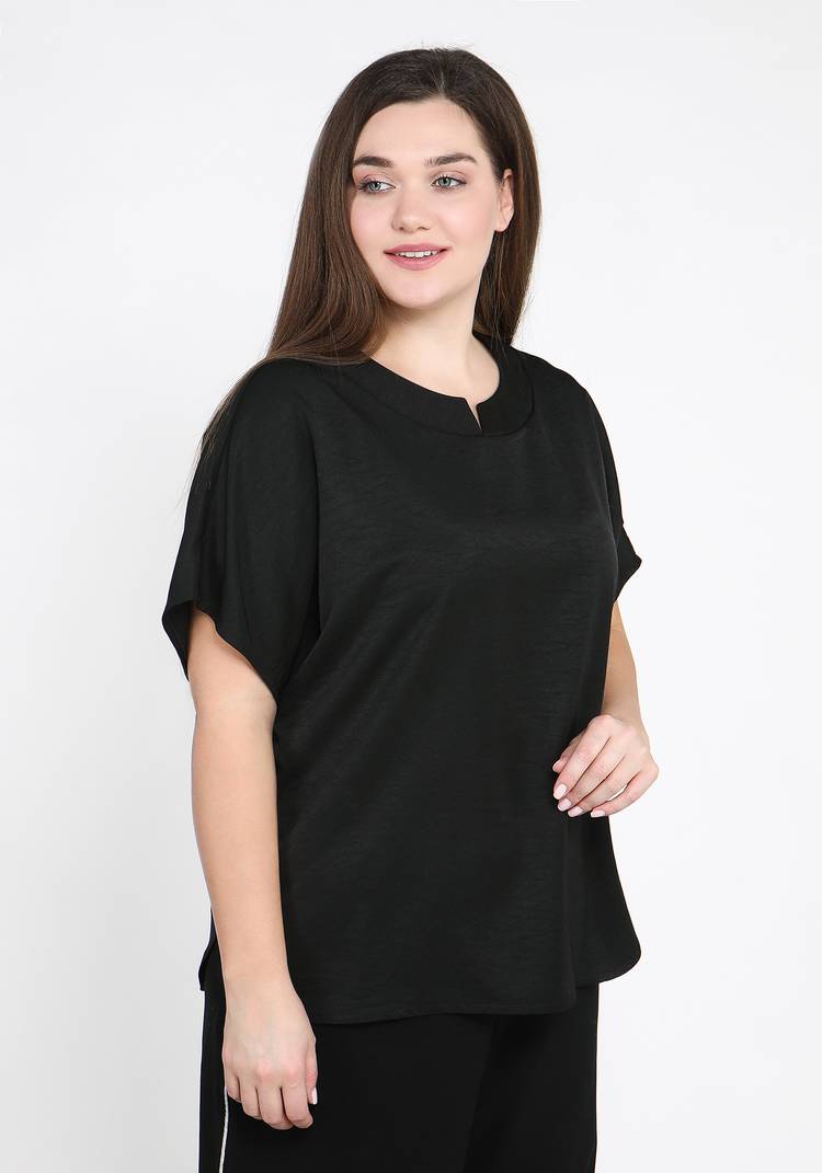 Блуза однотонная с рукавом-кимоно шир.  750, рис. 9