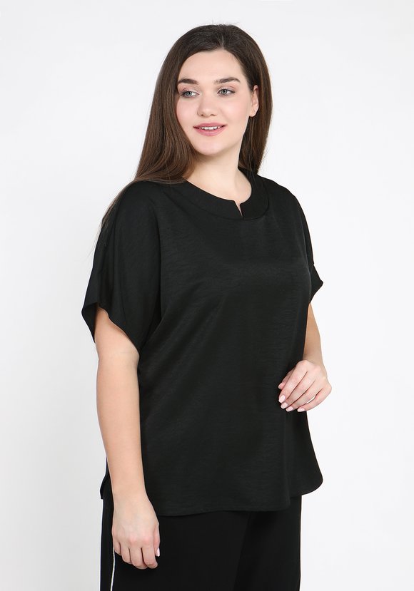 Блуза однотонная с рукавом-кимоно шир.  580, рис. 9