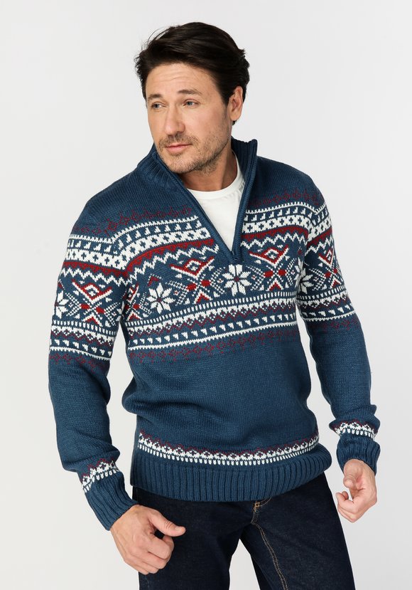 Свитер мужской с жаккардовым узором Мартен шир.  580, рис. 1