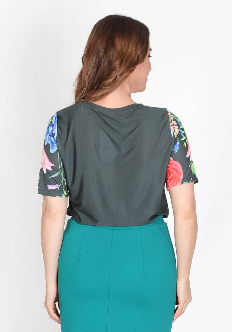 Блуза Цветочная серенада шир.  750, рис. 6