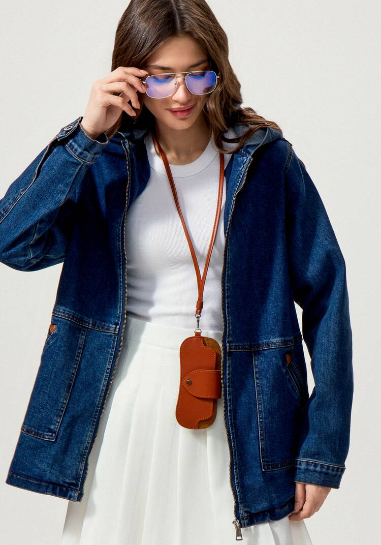 Джинсовая куртка с капюшоном шир.  750, рис. 19