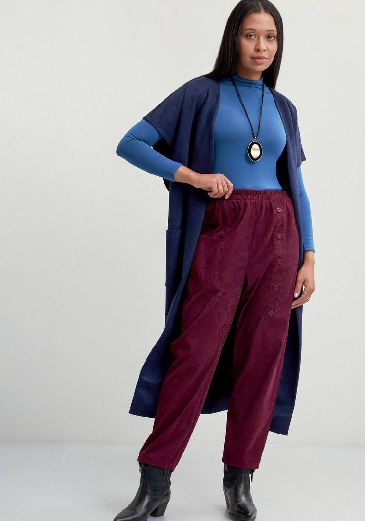 Брюки с карманом в рельефе шир.  750, рис. 9