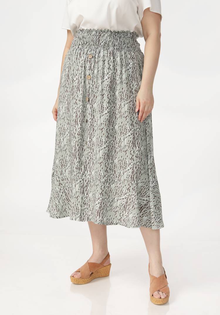 Юбка на широкой резинке с принтом шир.  750, рис. 5