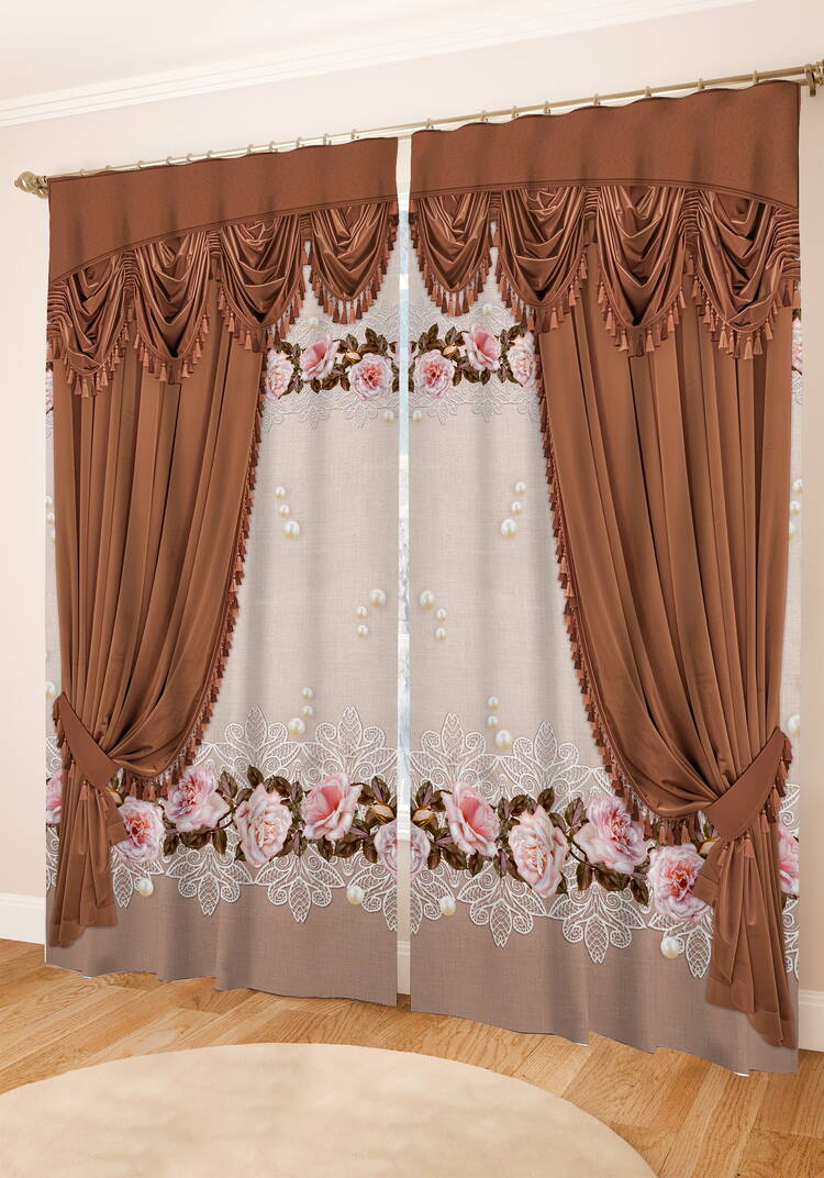 Комплект штор Красота любви шир.  750, рис. 2