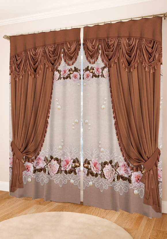 Комплект штор Красота любви шир.  580, рис. 2