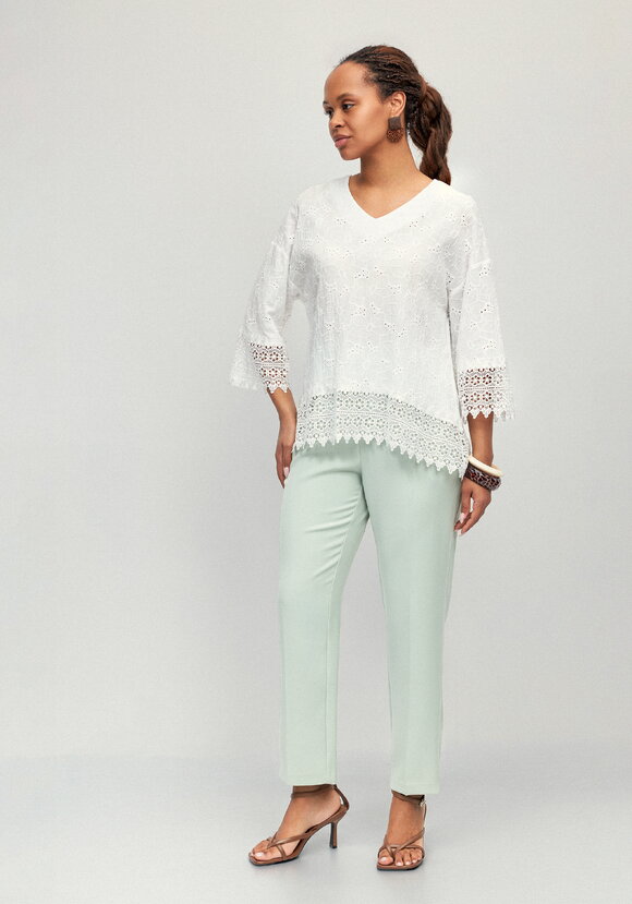 Блуза с кружевом Джулия шир.  580, рис. 8