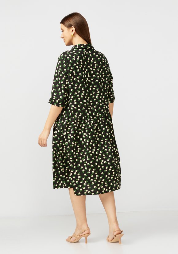 Платье А образное с принтом шир.  580, рис. 2