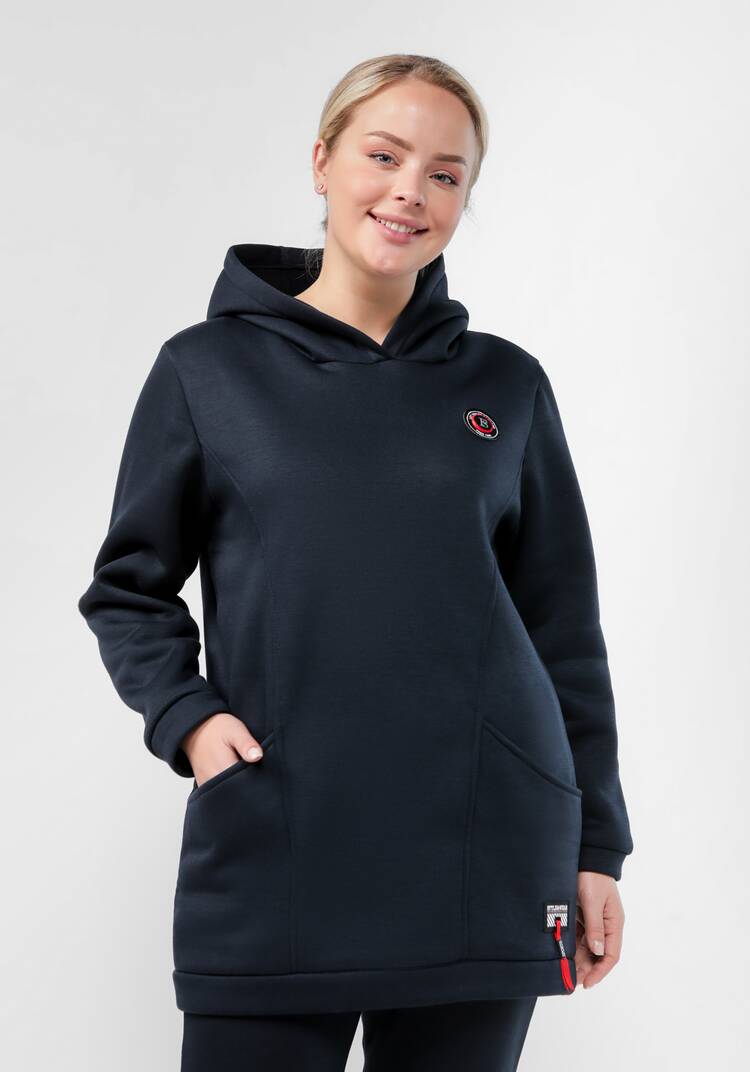 Толстовка удлиненная с капюшоном шир.  750, рис. 26