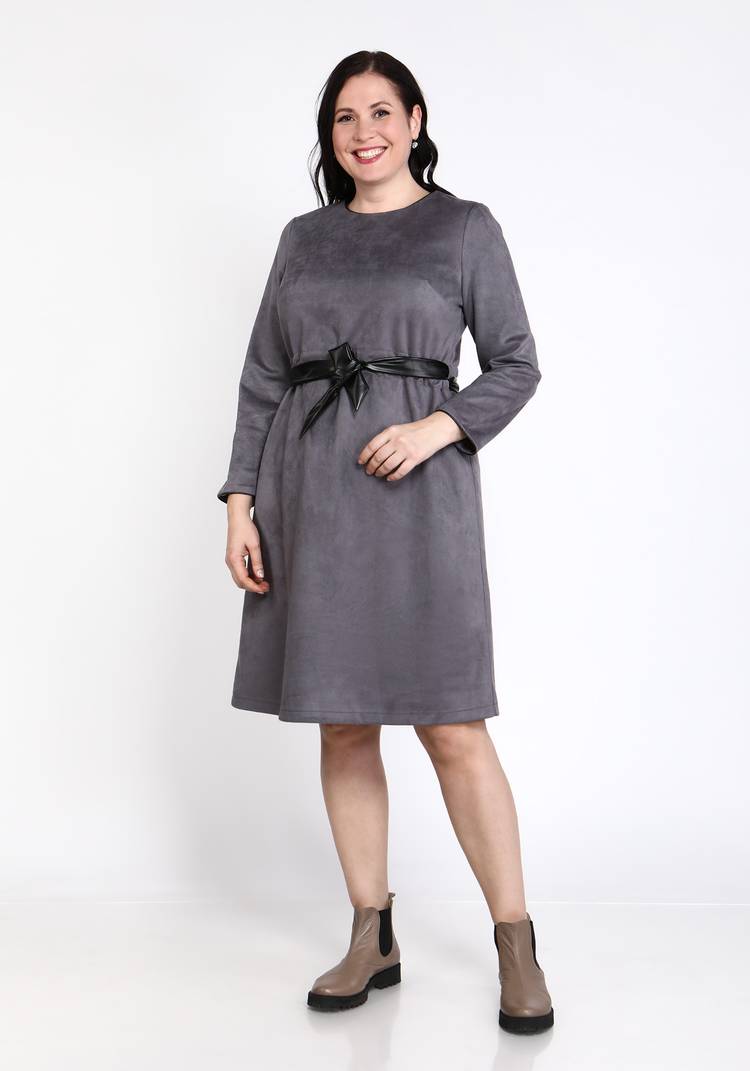 Платье с кулиской из эко-замши шир.  750, рис. 10