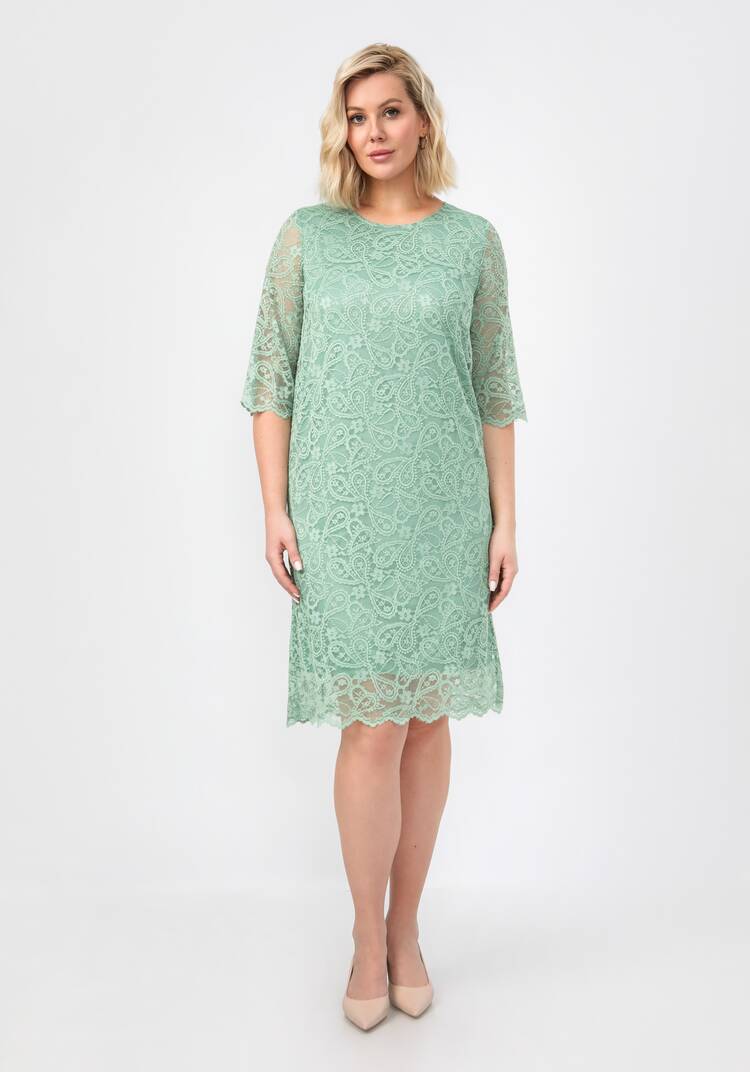 Платье из эластичного гипюра шир.  750, рис. 38