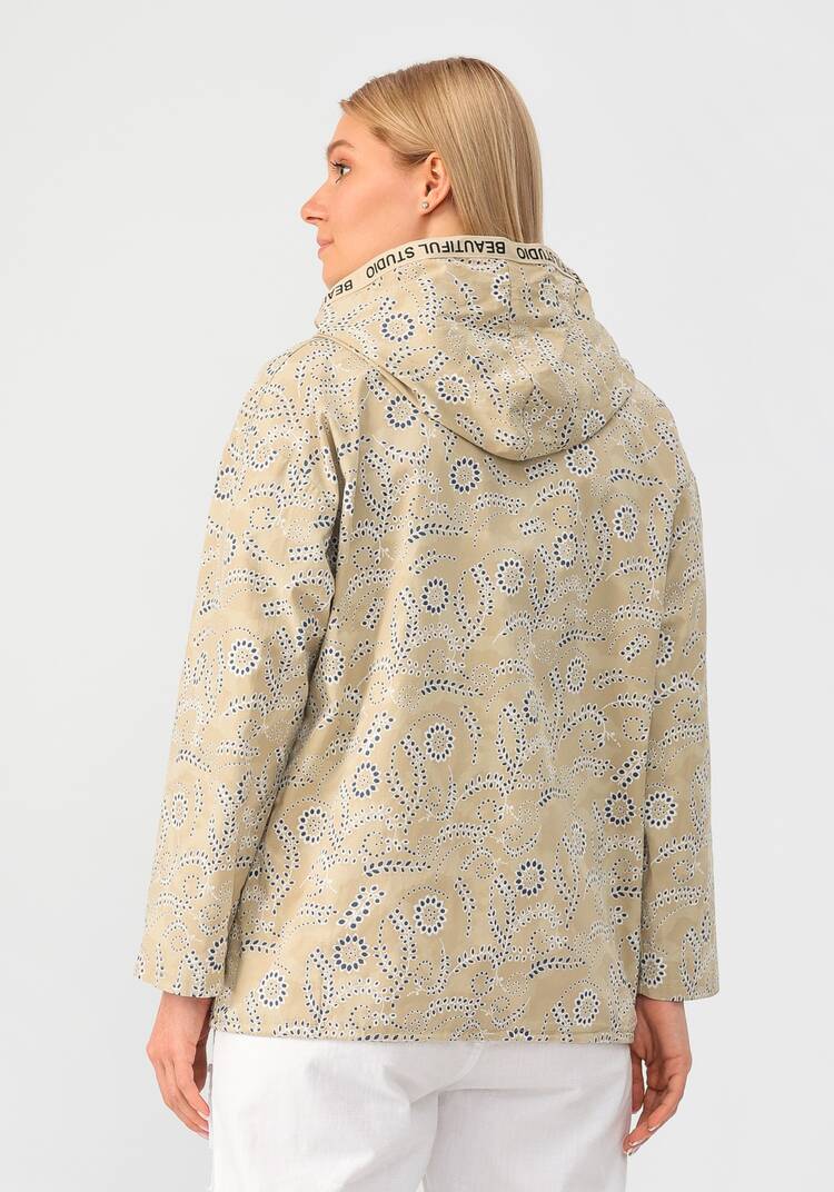 Ветровка с цветочным принтом шир.  750, рис. 3