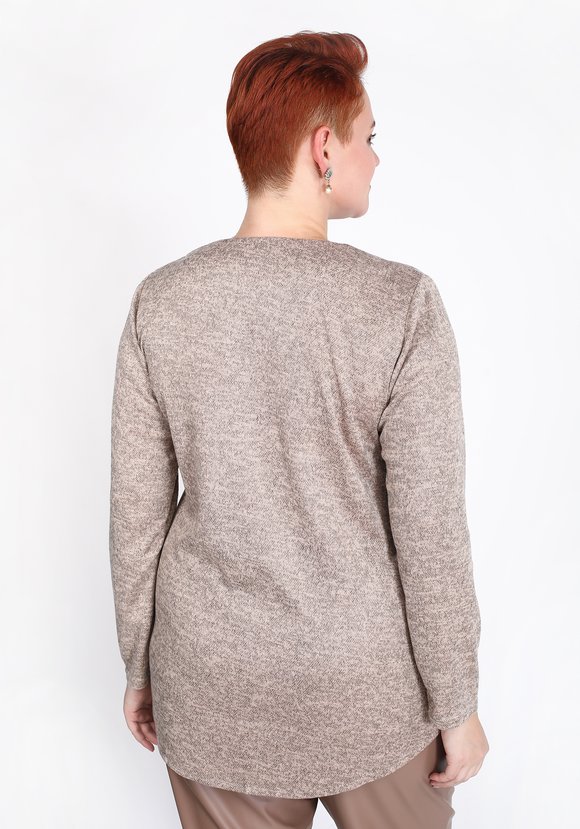 Блуза с пуговицами и узором из страз шир.  580, рис. 18