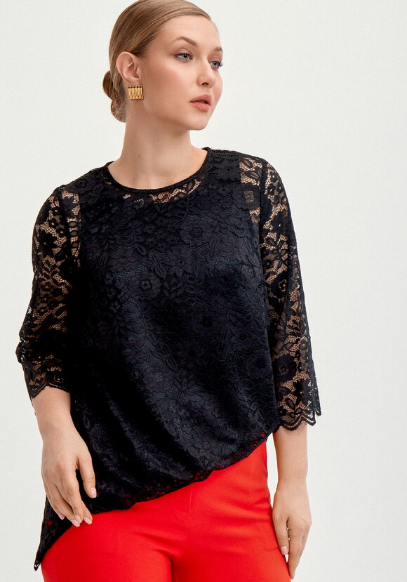 Туника из кружева с топом шир.  580, рис. 26