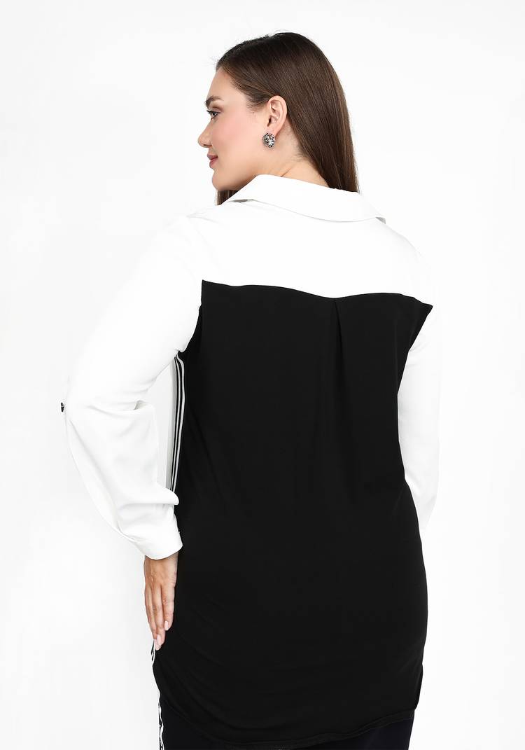 Блуза Строгий взгляд шир.  750, рис. 6