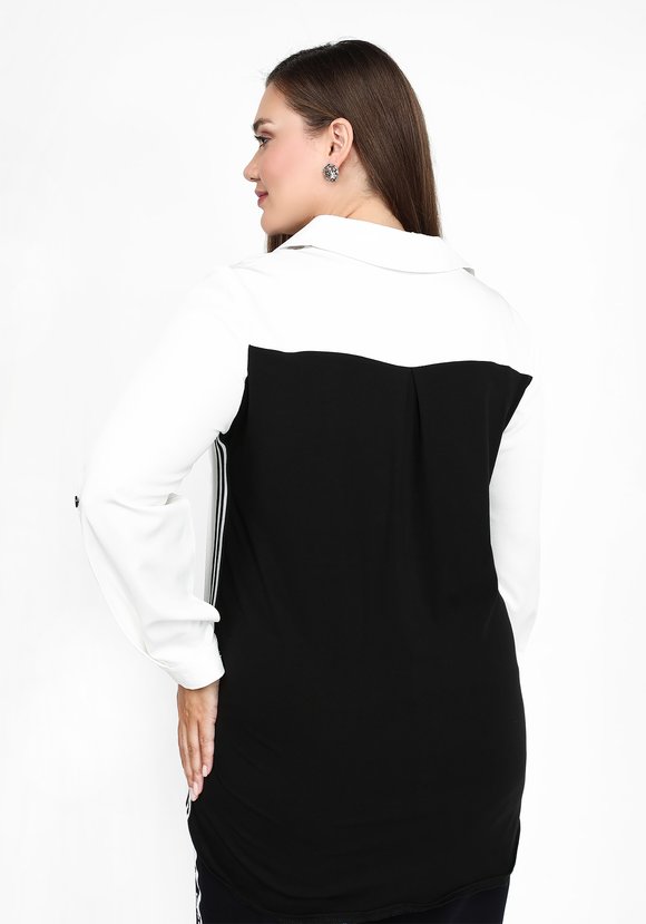 Блуза Строгий взгляд шир.  580, рис. 6