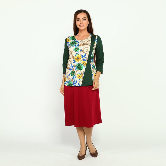 Юбка-трапеция на резинке шир.  580, рис. 25