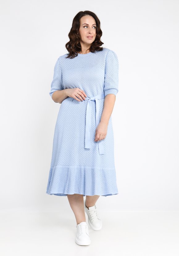 Платье ажурное с воланом по низу шир.  580, рис. 2