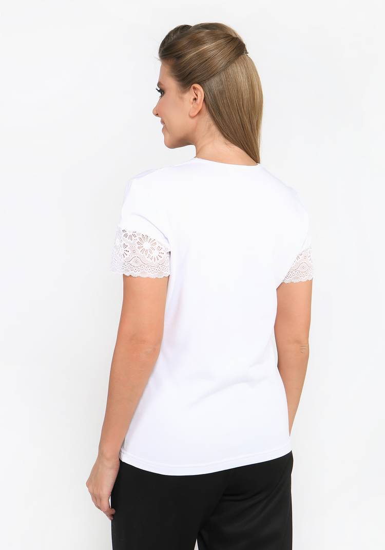 Майка женская с кружевом Радмила шир.  750, рис. 3