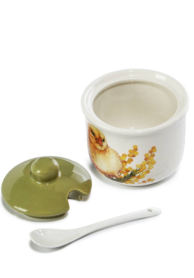 Сахарница с ложкой Полевые цветы шир.  750, рис. 4