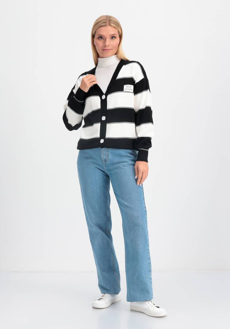 Кардиган в полоску Татьяна шир.  750, рис. 6