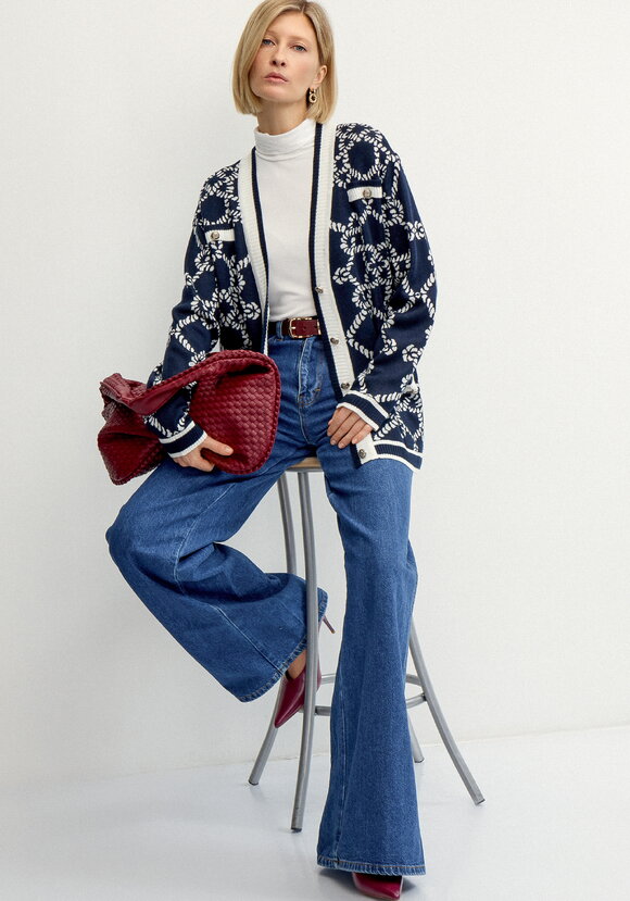 Кардиган женский удлиненный с карманами шир.  580, рис. 2