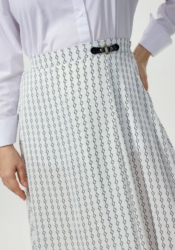 Юбка с принтом на запах шир.  580, рис. 10