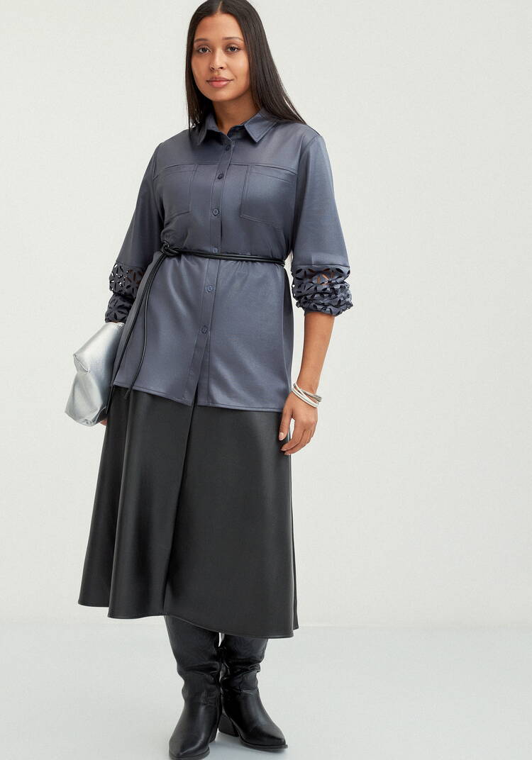 Юбка годе с начесом шир.  750, рис. 17