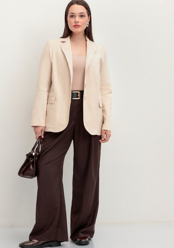 Пиджак из джинсы с карманами шир.  580, рис. 26