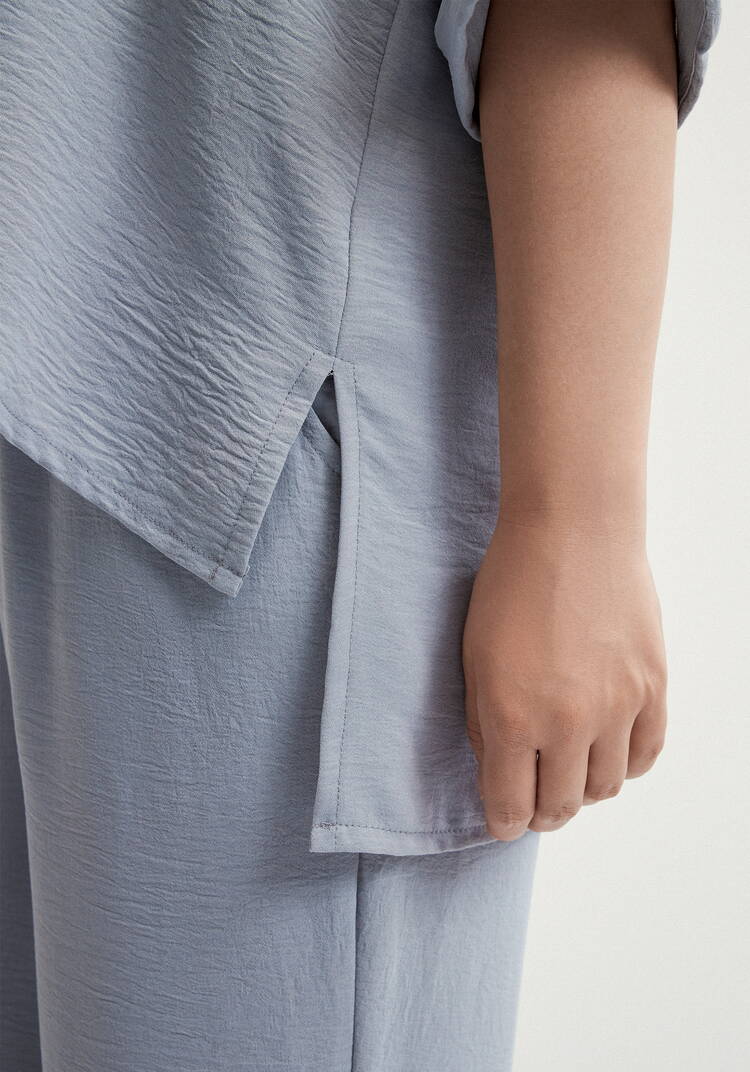 Костюм брючный с лаконичным принтом шир.  750, рис. 35