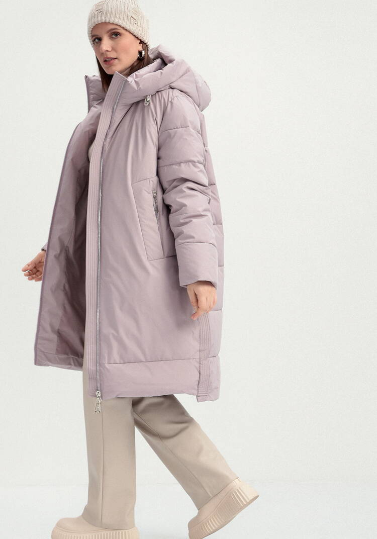 Пуховик с боковыми карманами на молнии шир.  750, рис. 23