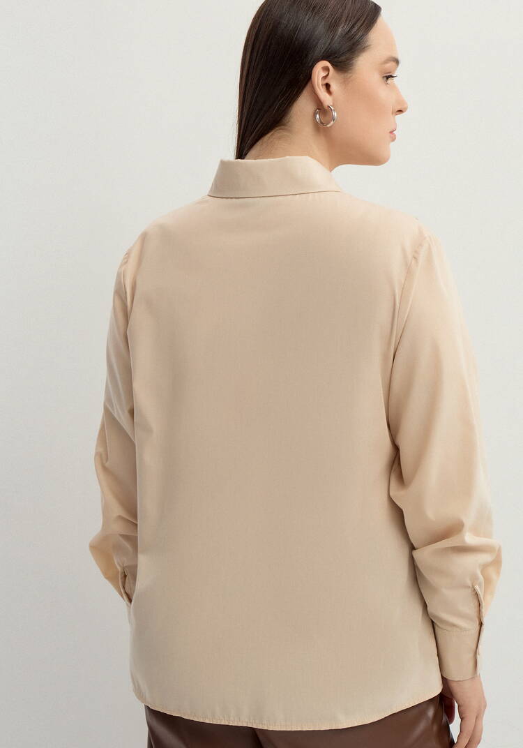 Блуза с имитацией жилетки свободного кроя шир.  750, рис. 10