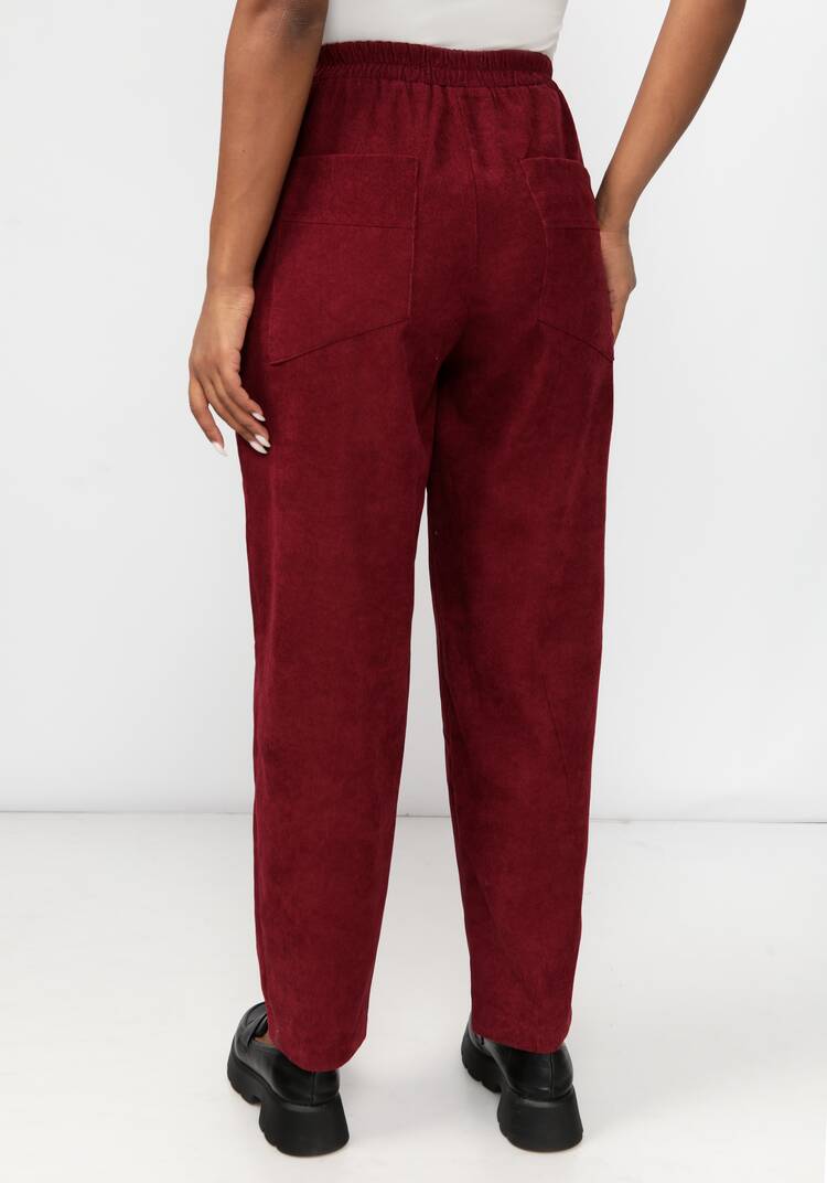 Брюки из микровельвета с рельефами шир.  750, рис. 14