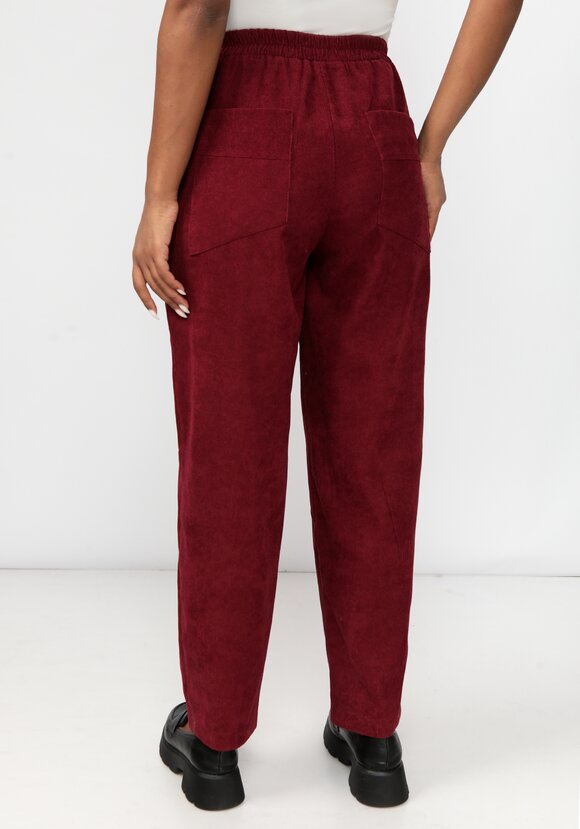 Брюки из микровельвета с рельефами шир.  580, рис. 14