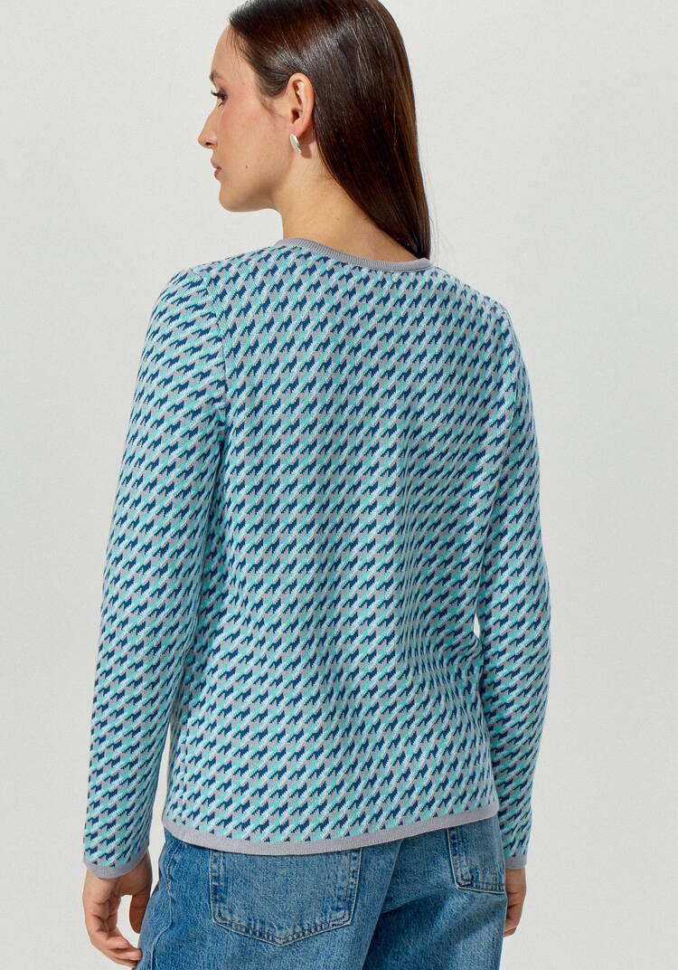 Пиджак с принтом гусиная лапка шир.  750, рис. 9