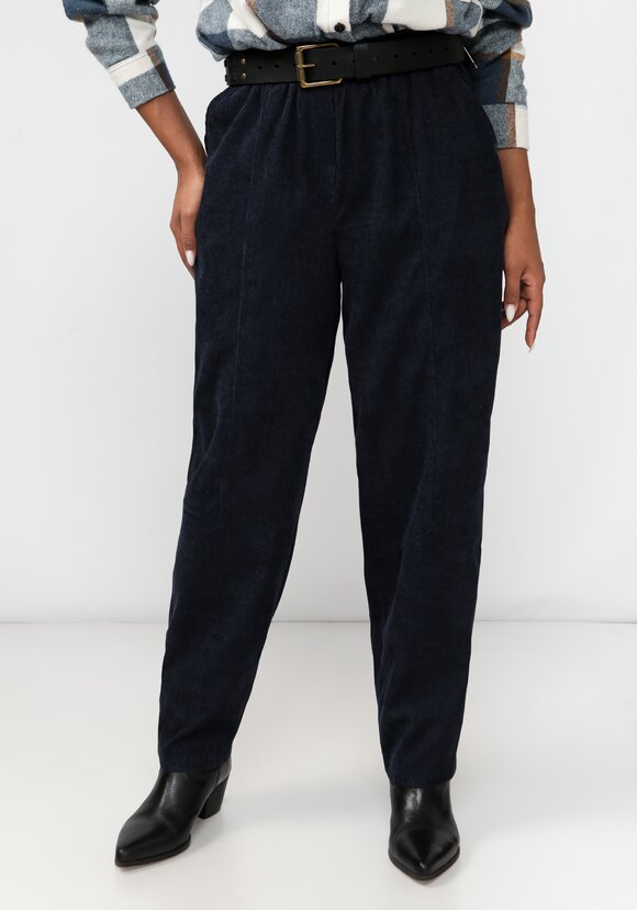 Брюки из микровельвета с рельефами шир.  580, рис. 1