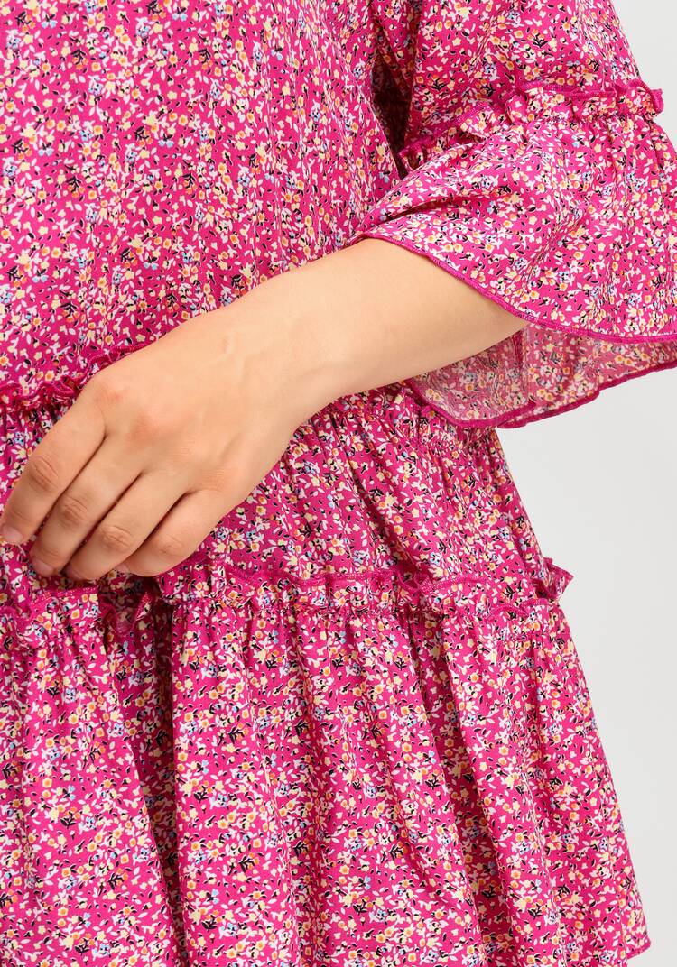 Блуза с воланом по низу и на рукавах шир.  750, рис. 5