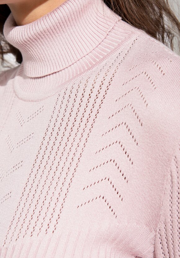 Водолазка из вискозы с ажурным узором шир.  580, рис. 5