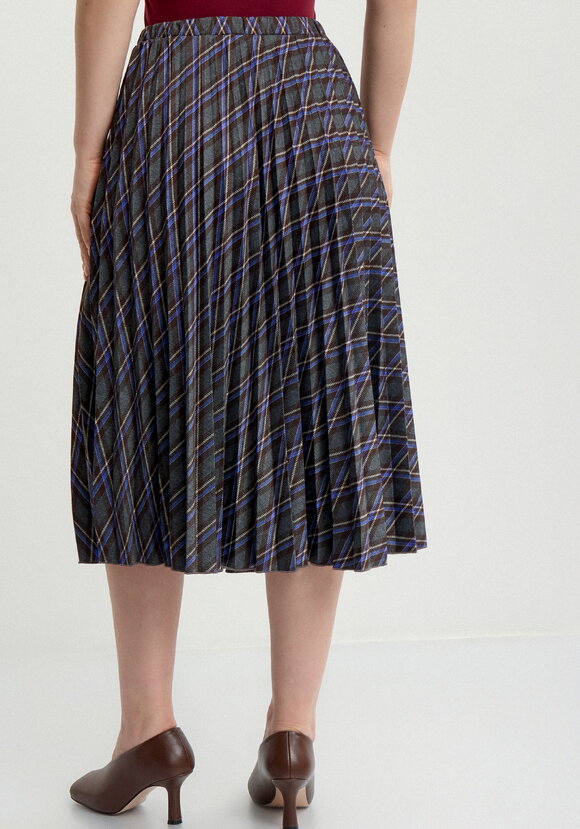Юбка в клетку плиссированная шир.  580, рис. 9