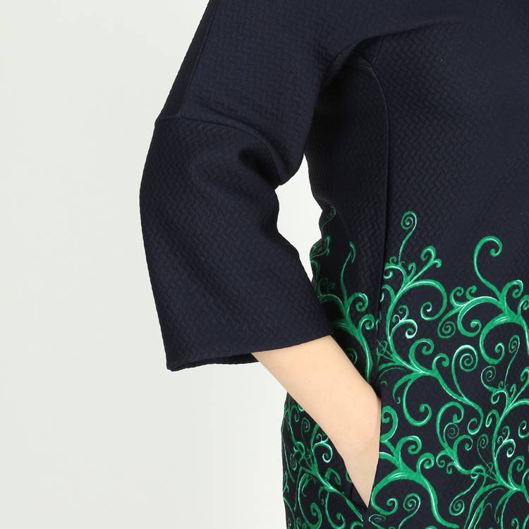 Платье с рукавом 3/4 и узором шир.  750, рис. 7