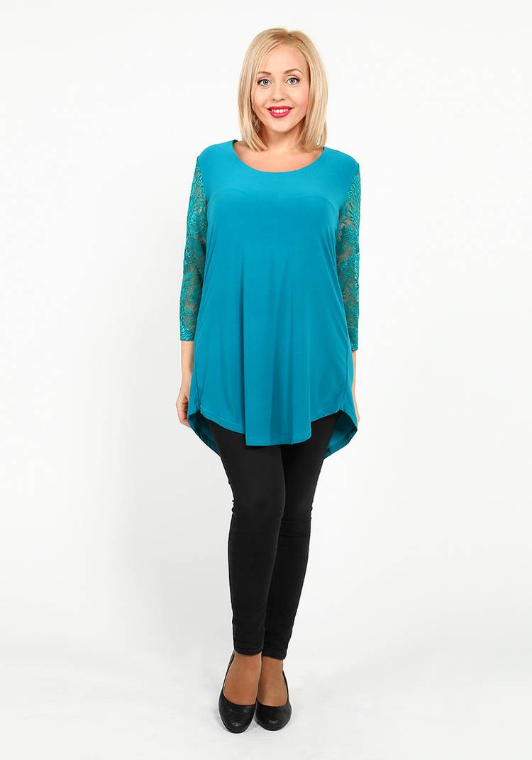 Туника с гипюровыми рукавами шир.  750, рис. 5