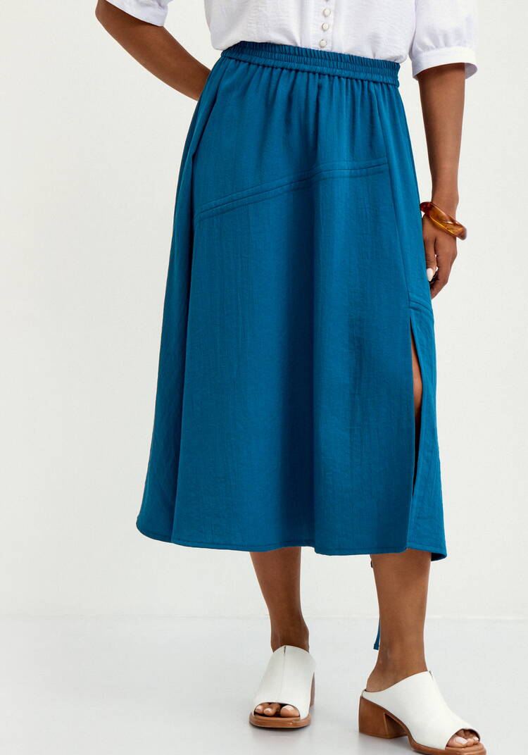 Юбка с декоративной сборкой шир.  750, рис. 10