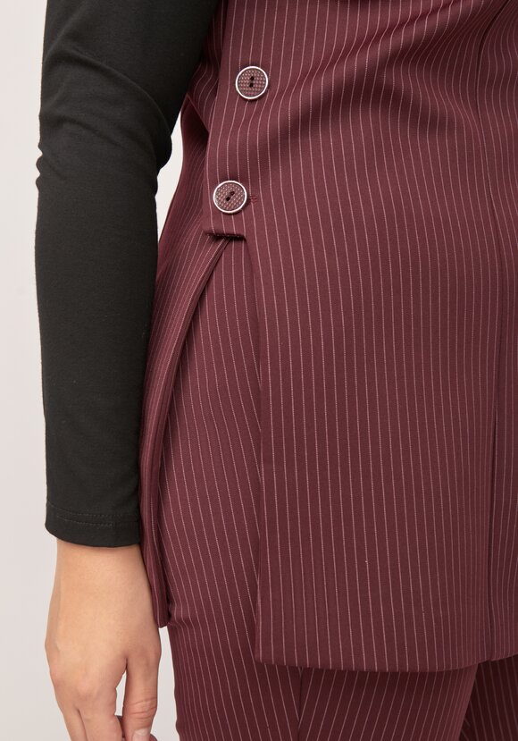 Жилет в полоску с разрезами шир.  580, рис. 5