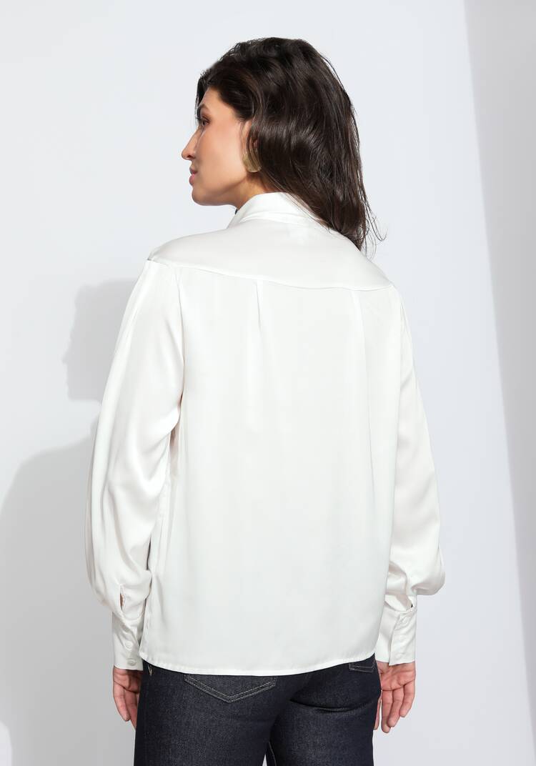 Блуза прямого силуэта с бантом шир.  750, рис. 15