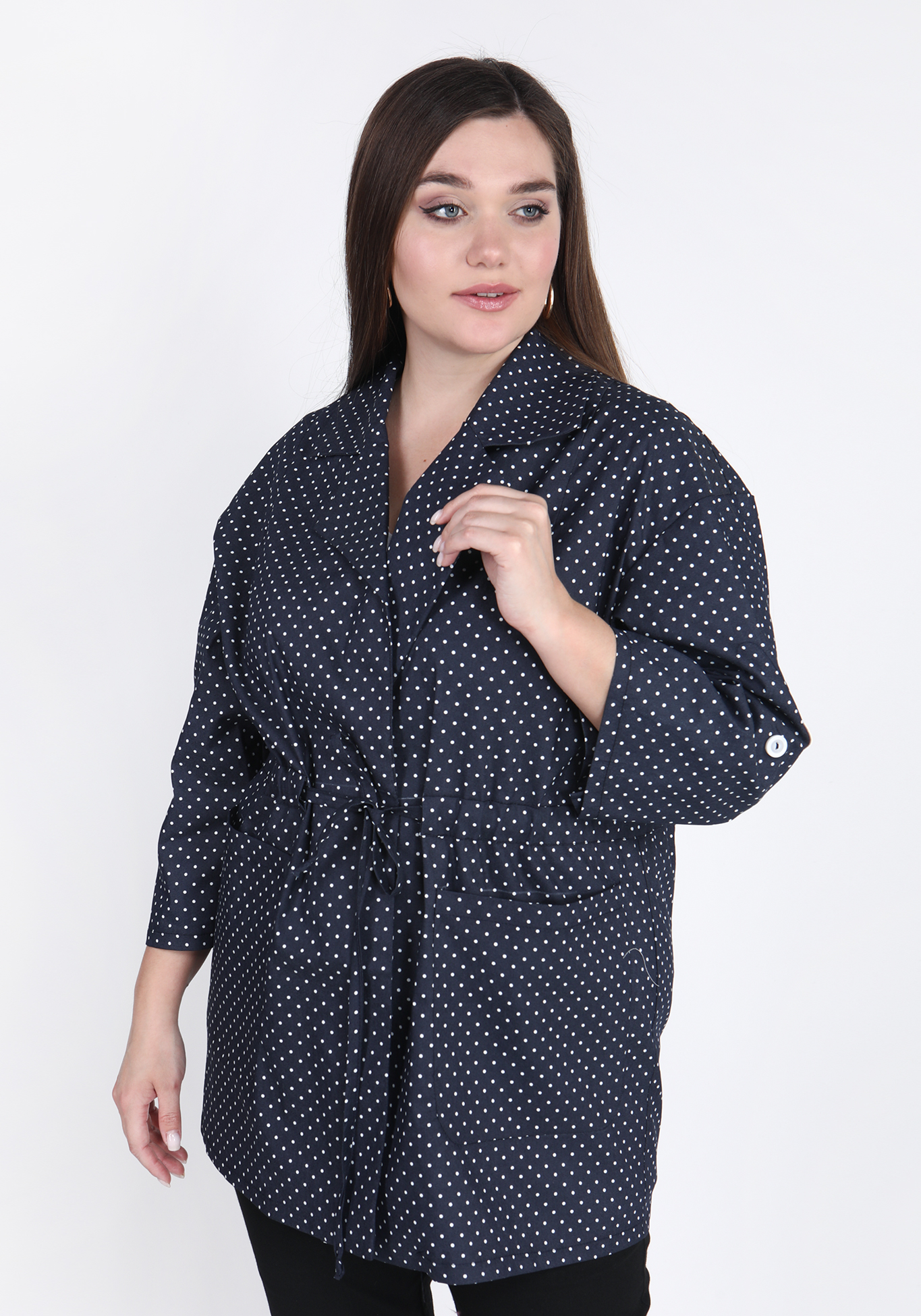 Жакет в горошек