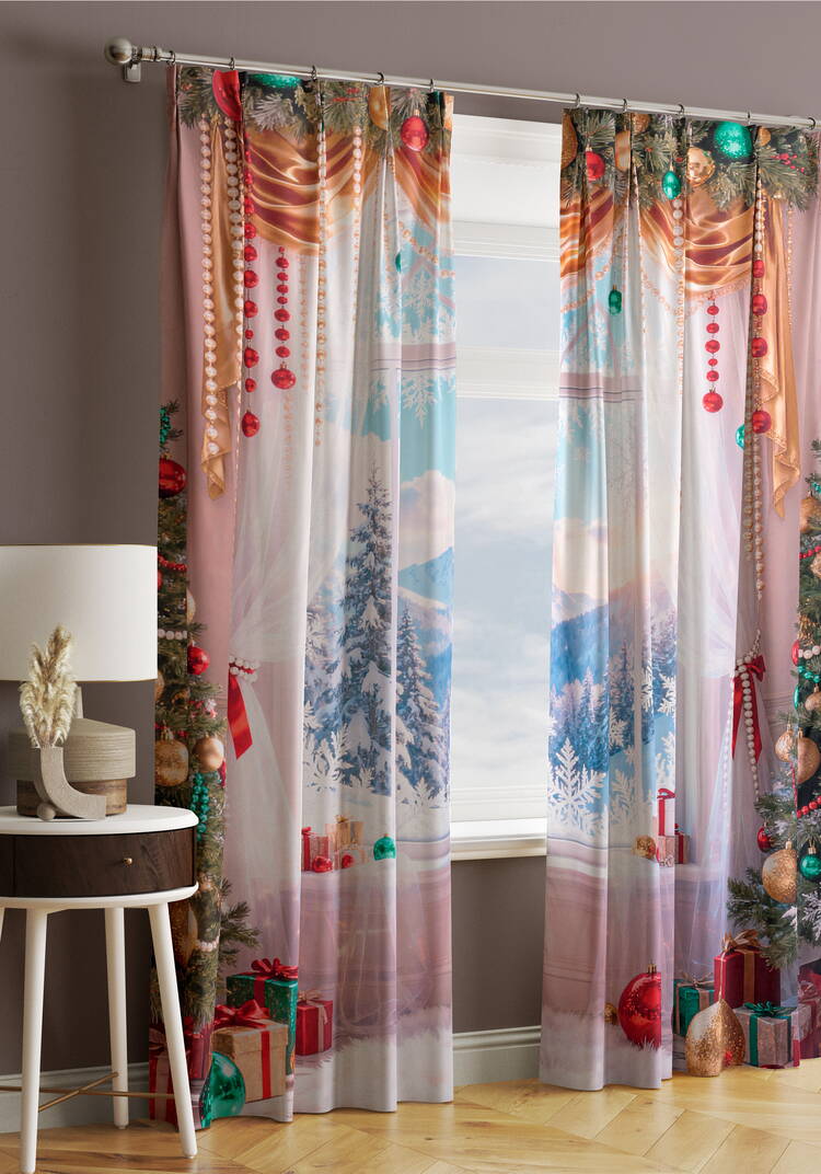 Портьеры Зимняя сказка шир.  750, рис. 16